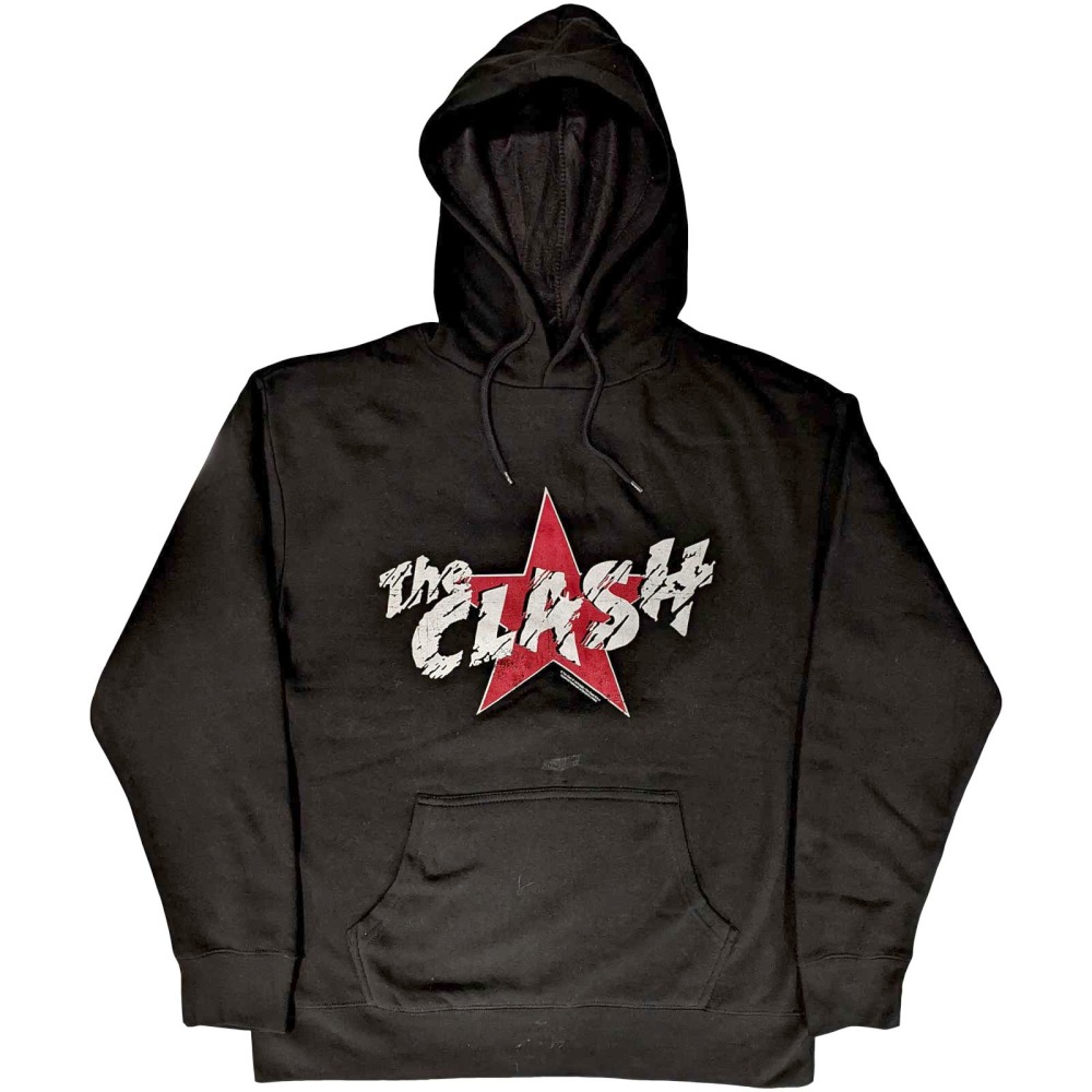 The Clash - Star Logo Hoodie - Black